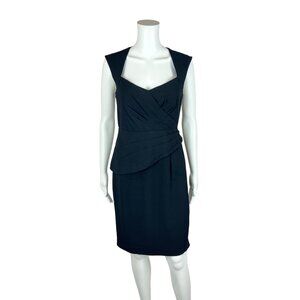 Maple Black Dress Women's Size 4 Fitted Cutout Sweetheart 40s Style Cocktail She